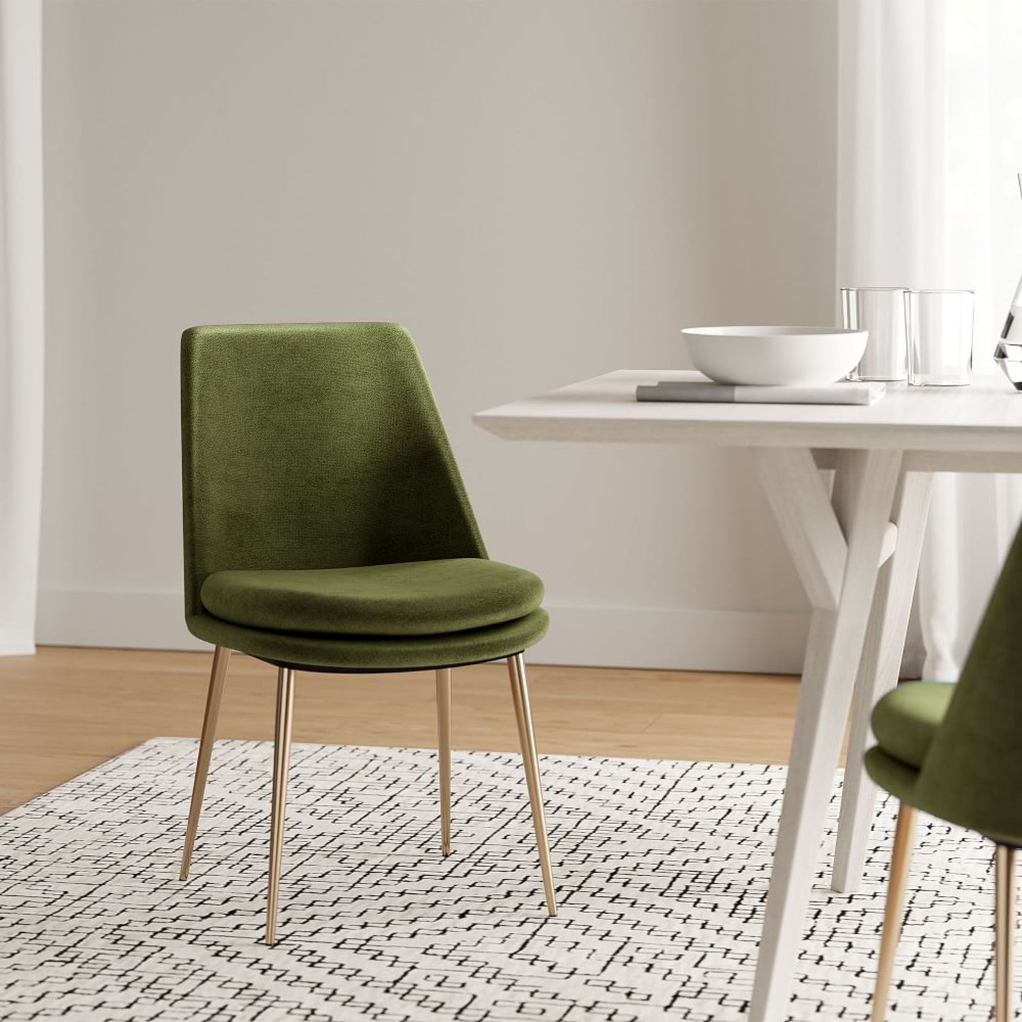 Chaise de salle à manger rembourrée